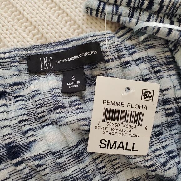 Inc International Concepts Marled Cropped Surplice Sweater Sz Sm - Picture 11 of 12